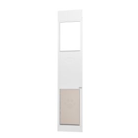 Dog Door for Sliding Glass Door, 75 7/8"-80 11/16" Adjustable Height Doggy Door for Sliding Doors (size: Size XL)