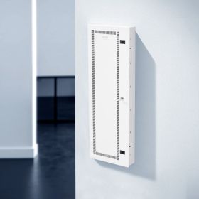 Structured Media Center Enclosure 42 In With Vented Hinged Door Cable Management (Option: White)
